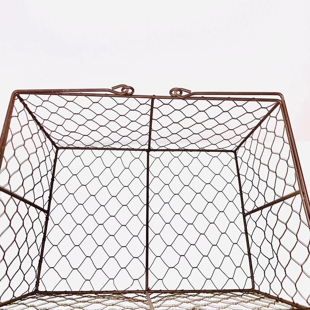 Vintage Chicken Wire Basket - Picture 4 of 6